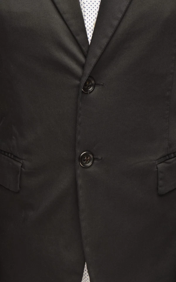 Versace Jeans Black Cotton Stretch 2Btn Blazer Jacket Sz UK,US 36R / EU 46R Foto 4 de 4