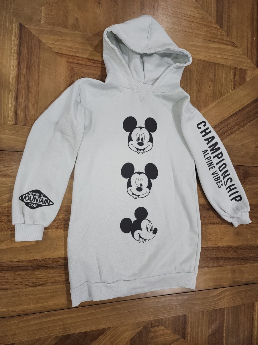 ZARA Mickey Mouse Long Sweatshirt Sz 13-14 Kids Girls Disney
