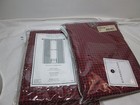 New Miller Curtain SERENITY CHECK Rod Pocket Panels Pair Two-45"x84" Red & Black