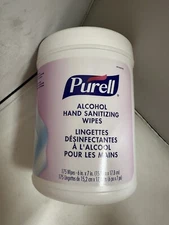 One Purell INDUSTRIES PURELL ALCOHOL HAND SANITIZING WIPES, 175 COUNT