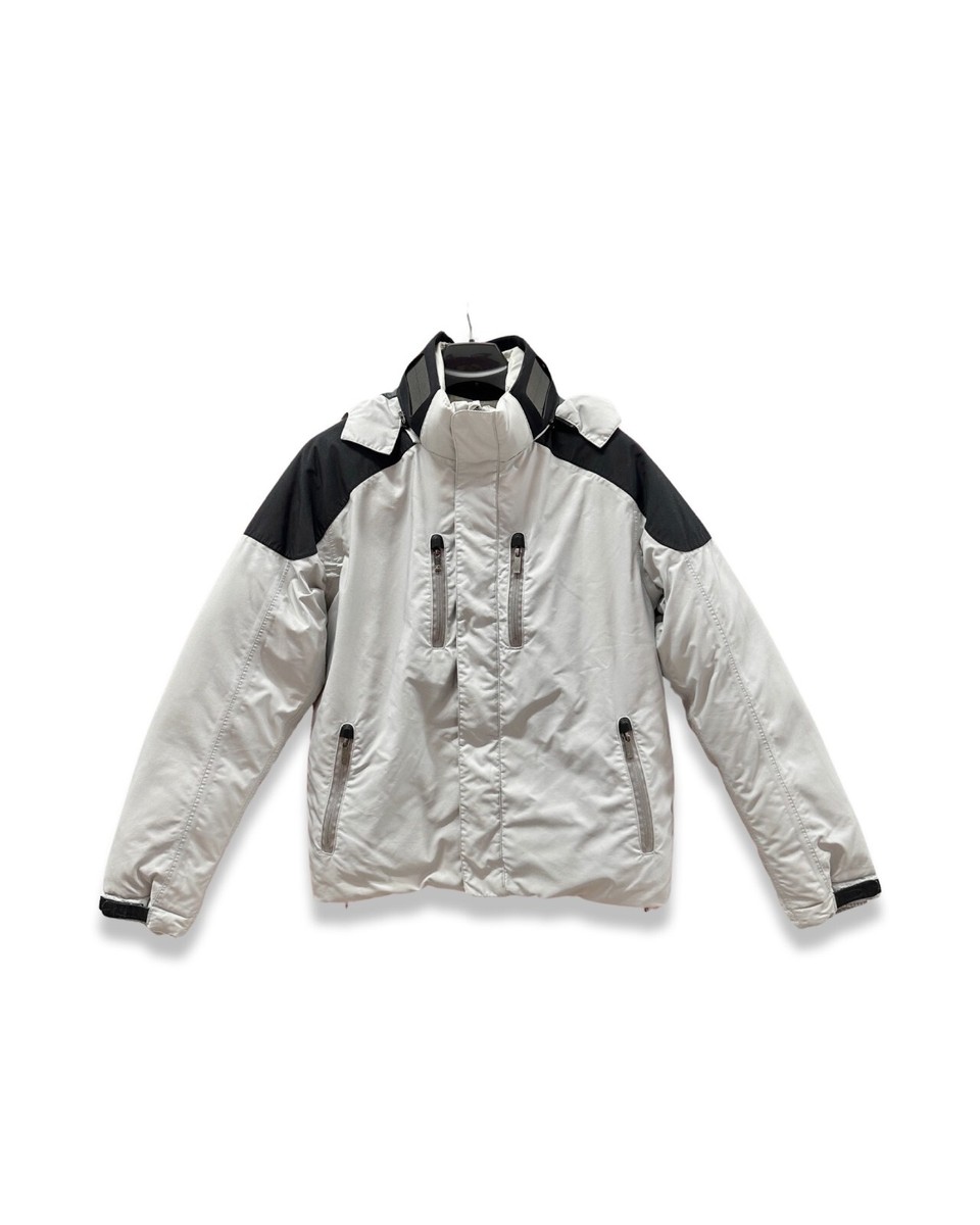 Zegna Winter Ski Jacket w/ Solar Panel Collar Charging Portable