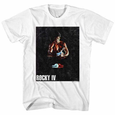Rocky Balboa Movie IV T-Shirt New White Cotton Official BINDED Sizes SM - 5XL