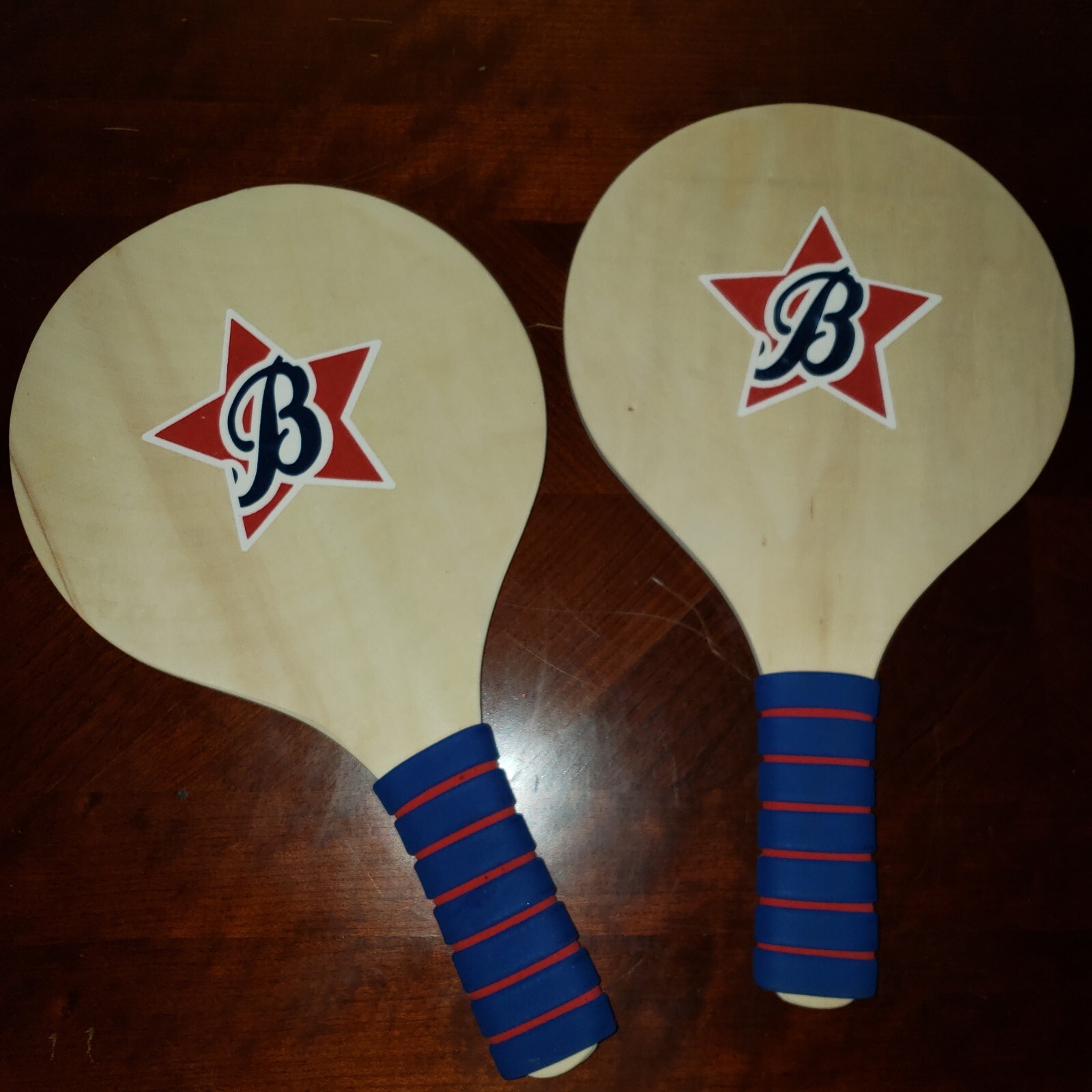 Pre-Owned Booster Enterprises 2-Pack Racket Ball & Ping Pong Paddles