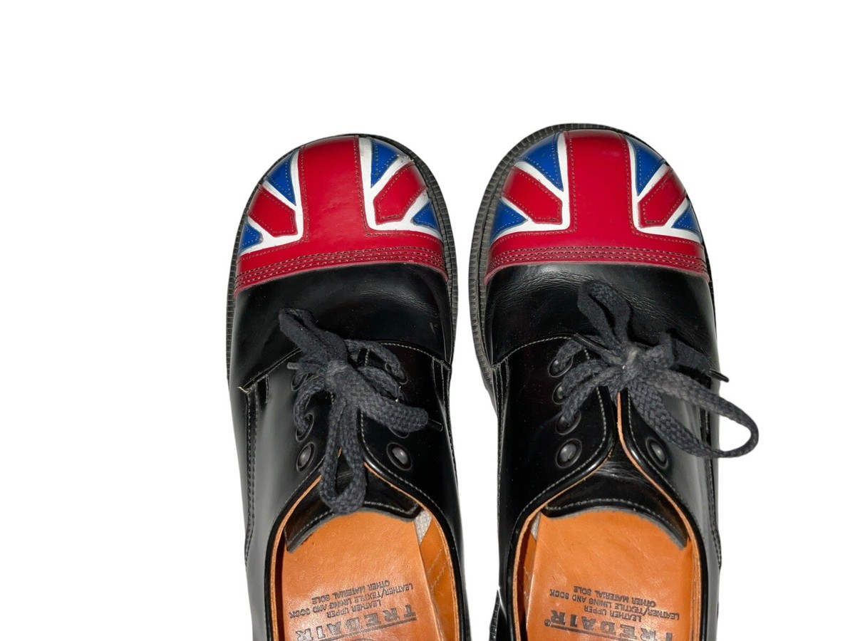 Dr Martens Tredair British Flag Shoes Boots Size 10 Made In