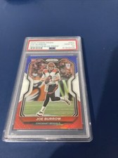 JOE BURROW 2020 PANINI PRIZM RED WHITE BLUE ROOKIE #307 PSA 10 GEM MINT