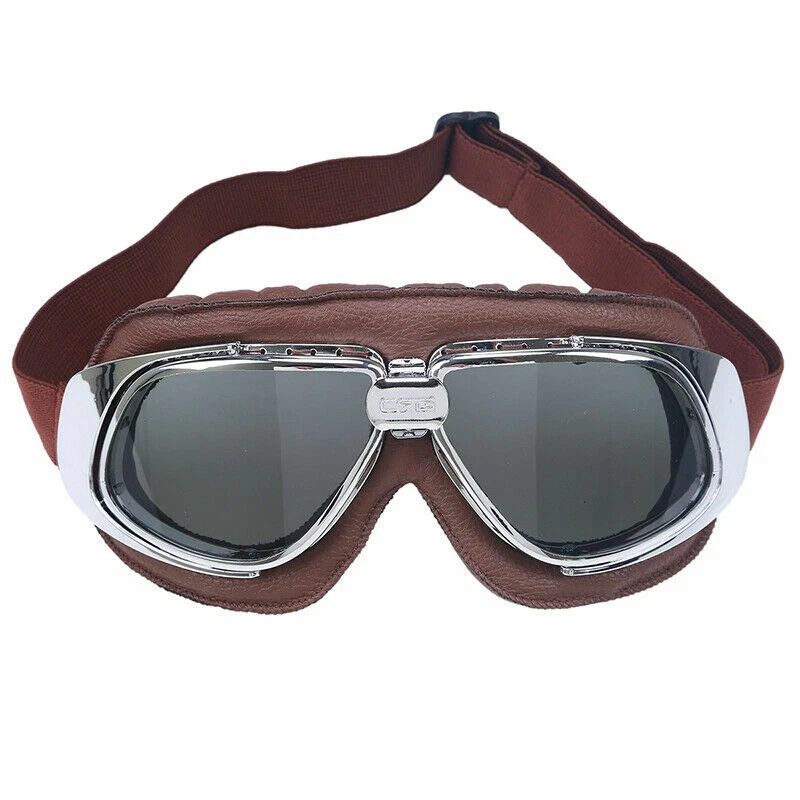 Gafas de piloto retro motocross carreras ATV todo terreno snowboard esquí gafas anti-UV Foto 4 de 4