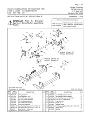 Hiniker Plow Mount - 25013120 Qh1 08-16