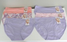 3 WOMENS JOCKEY COTTON STRETCH BIKINI PANTIES SZ 6 MEDIUM CHOOSE PATTERN 24