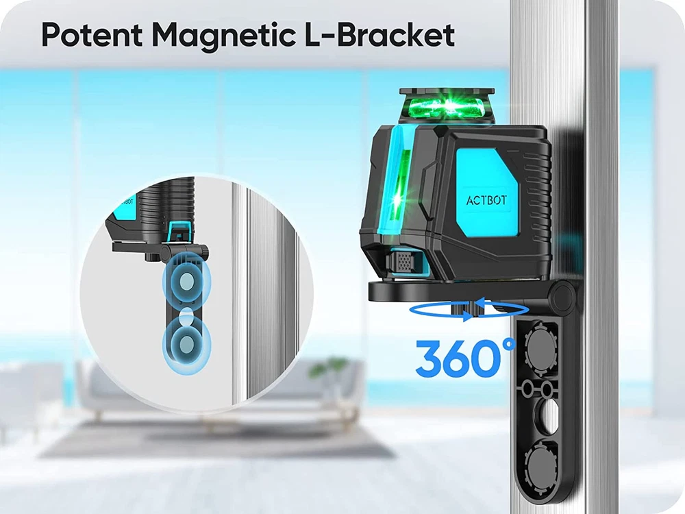 Green Laser Level Self Leveling Horizontal Vertical Tilt Straight Cross Line