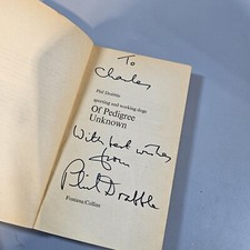 Of Pedigree Unknown Sporting and Working Dogs Vintage Paperback Signed Drabble