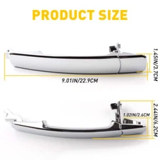 1x Front Passenger Side Exterior Outside Door Handle for 2008-2013 NISSAN ROGUE
