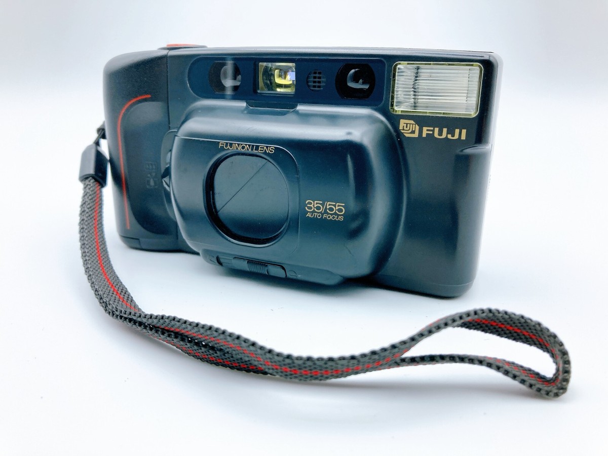 Fuji Tele Cardia 160 Date Black Point and Shoot 35mm Film Camera