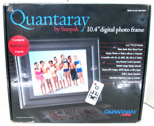 Quantaray by Sunpak 10.4" Digital Photo Frame in Rosewood - READ