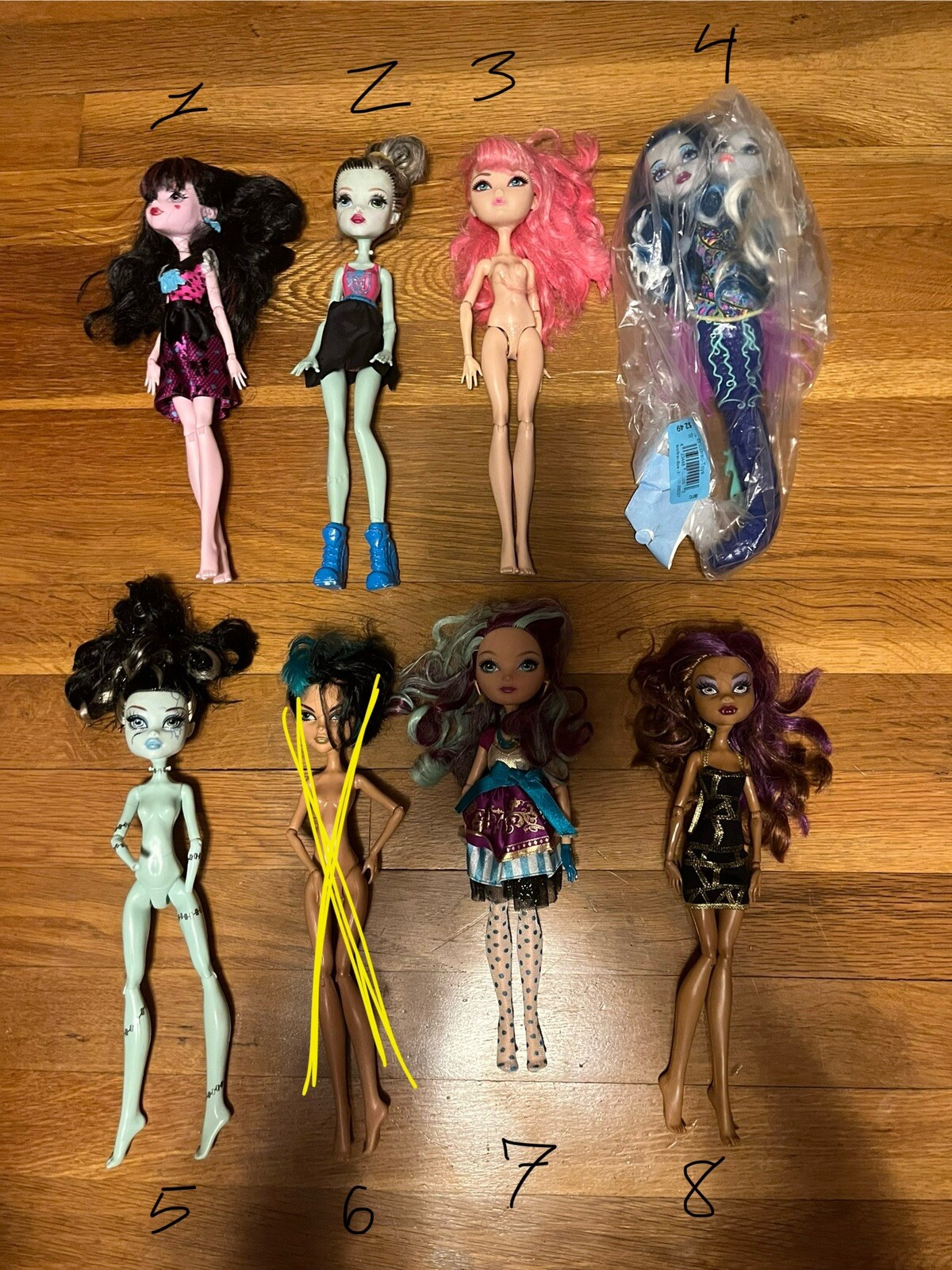 monster high doll lot used
