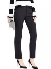 Banana Republic 110.00 Women Ryan-Fit Straight-Fit Lightweight Wool Pant Size 0