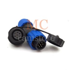 SD13 7Pin Waterproof Power Connector Plug Socket IP67,LED Light Cable Connector