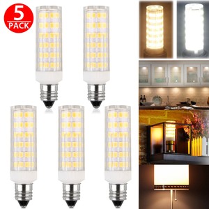 5x Led E11 Base Bulb Corn Bulb Candelabra Ceiling Fan Halogen