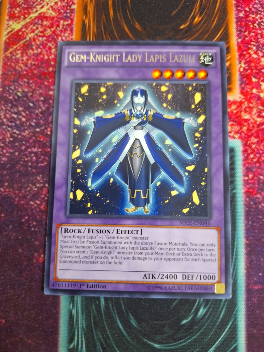 Yu-Gi-Oh! Gem-Knight Lady Lapis Lazuli SECE-EN046 Rare 1st Edition