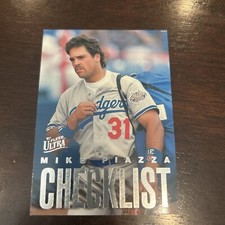 1997 Fleer Ultra Baseball Mike Piazza #6 of 10 Checklist - Los Angeles Dodgers