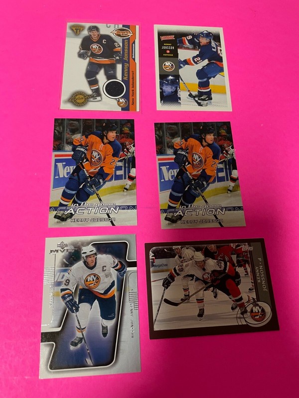 Kenny Jonsson 6 Card New York Islanders Draft Day Game Worn Jersey Relic /520