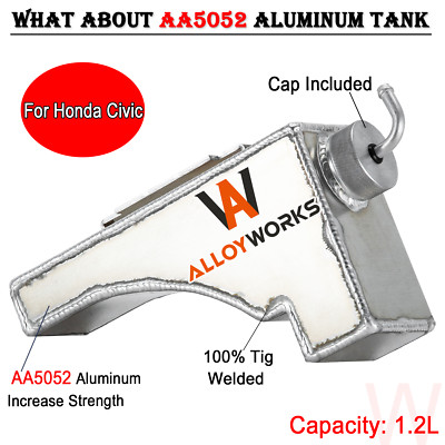 Coolant Overflow Reservoir Expansion Tank For Honda Civic LX DX L4 1.6L 96-2000