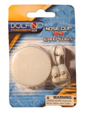 Dolfino Premier Dive Gear: Nose Clip  Ear Plugs with Carry Case.