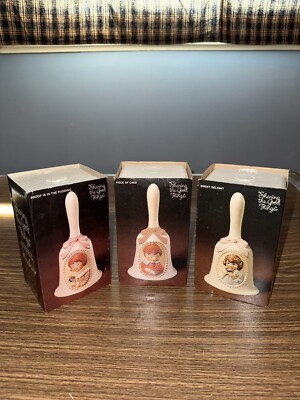 Vintage 3 Piece Set Of 1980 s Hersheys Sharing The Good Things Bells 5  Tall