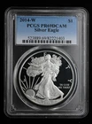 Photo of a 2014-W American Silver Eagle Proof from an eBay listing that sold on Jan 12, 2026