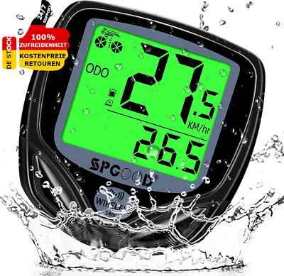  Fahrradcomputer 19 Funktionen Display Fahrradtacho Automatischer Start/Stopp