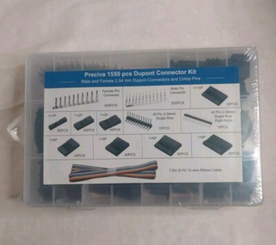 1550 pcs DuPont Connector Kit with Crimp Pins   DIY Electronics Project Set