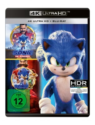 SONIC THE HEDGEHOG-2-MOVIE COLLECTION - IDRIS ELBA,JIM CARREY   BLU-RAY NEU