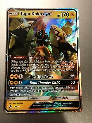 Card Pokémon Lendário Tapu Koko Gx Sm33 Excelente Original