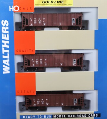 Walthers Gold line Ballast Hoppers ( 3-pack) Santa Fe 932-34223 NEW