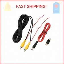 QDiShi Backup Camera RCA Video Cable, Car Reverse Rear View Camera Video Cable w