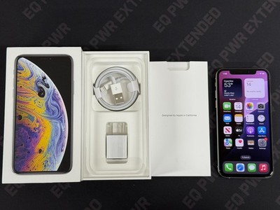 Apple iPhone XS A1920 Factory Unlocked 64GB 100% Battery Silver- Open Box