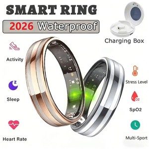 Smart Health Ring For Men/Women Heart Rate Sleep Monitor Sport Fitness Tracker 