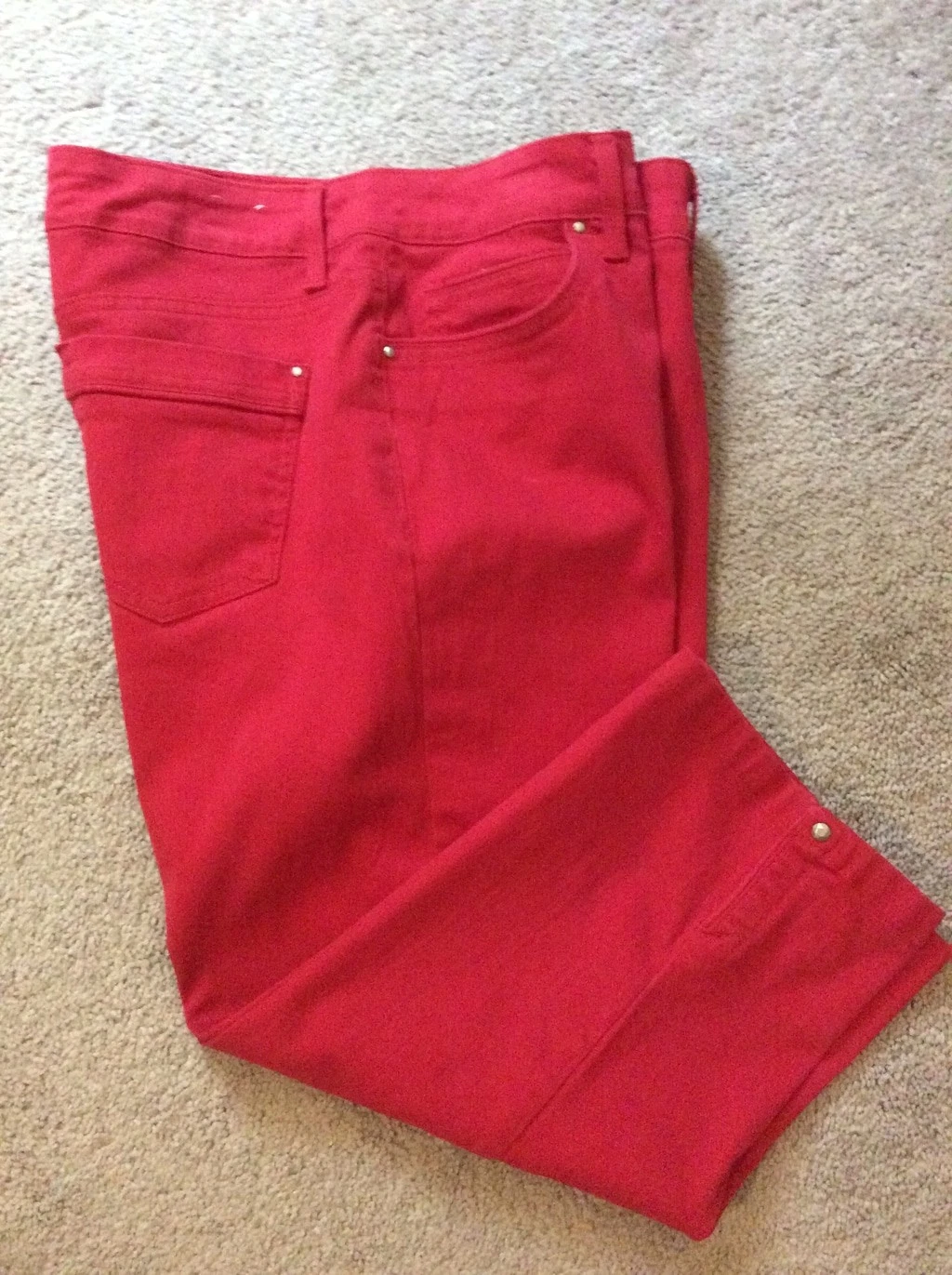 Women's Bandolino Red Capris Size 12