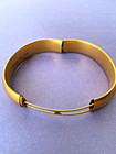 Very Fine Antique Bracelet (Bloomed Gold Method) Marks "1914 USA", "Pat App For" — photo 5