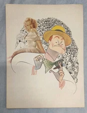 Movie Trade Ad Poster By Al Hirschfeld Art The Show Off Red Skelton Vintage 