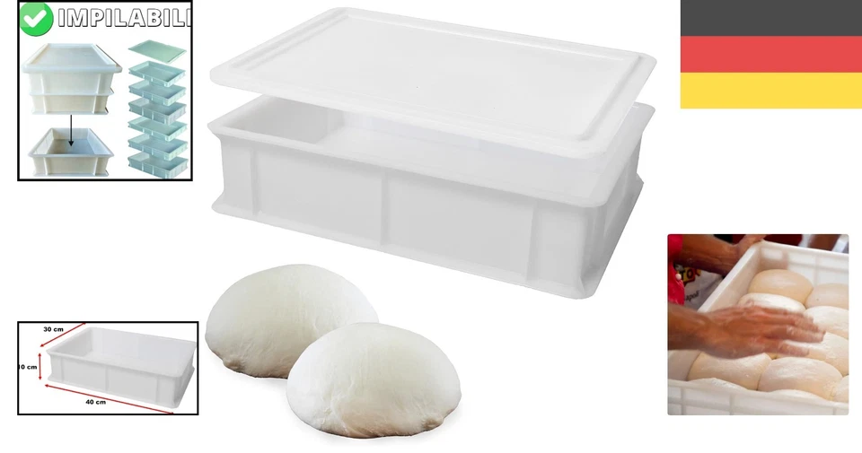 Dei | Hefekiste Pizza und Brot | | Lebensmittelbehälter für Teig | Teigkasten... - Bild 2 von 4