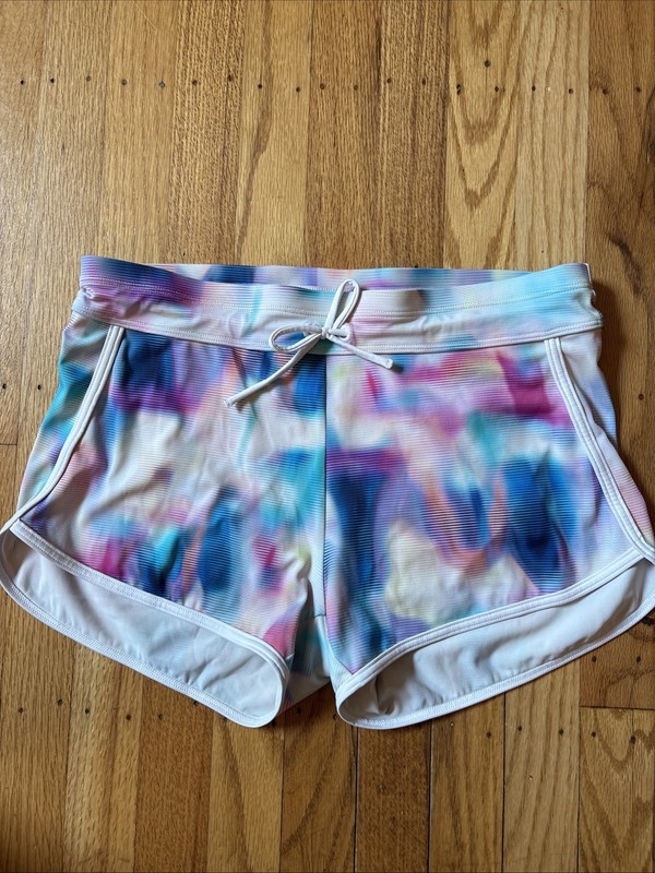 Athleta Girl Lined Activewear Shorts Tie Dye Multicolor - Size XXL 16