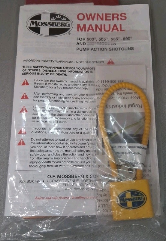 NEW Mossberg GUN Lock For 500 Models Pump Action Shotguns