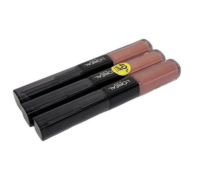 3 Pack L'OREAL INFALLIBLE Pro-Last 2 Step Lipcolor Lipstick #117 PERMANENT BLUSH