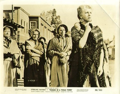 Carol Kelly & women in Terror in a Texas Town 8x10 1958
