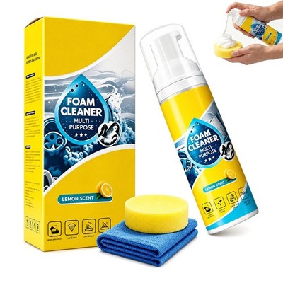 4-in-1 Multi-Enzyme Foam Cleaner, All-Purpose Spray 150ml with Sponge & Towel