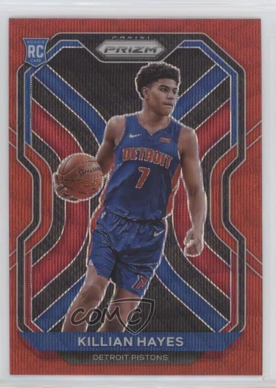 2020-21 Panini Prizm Ruby Wave Prizm Killian Hayes #270 0h1c