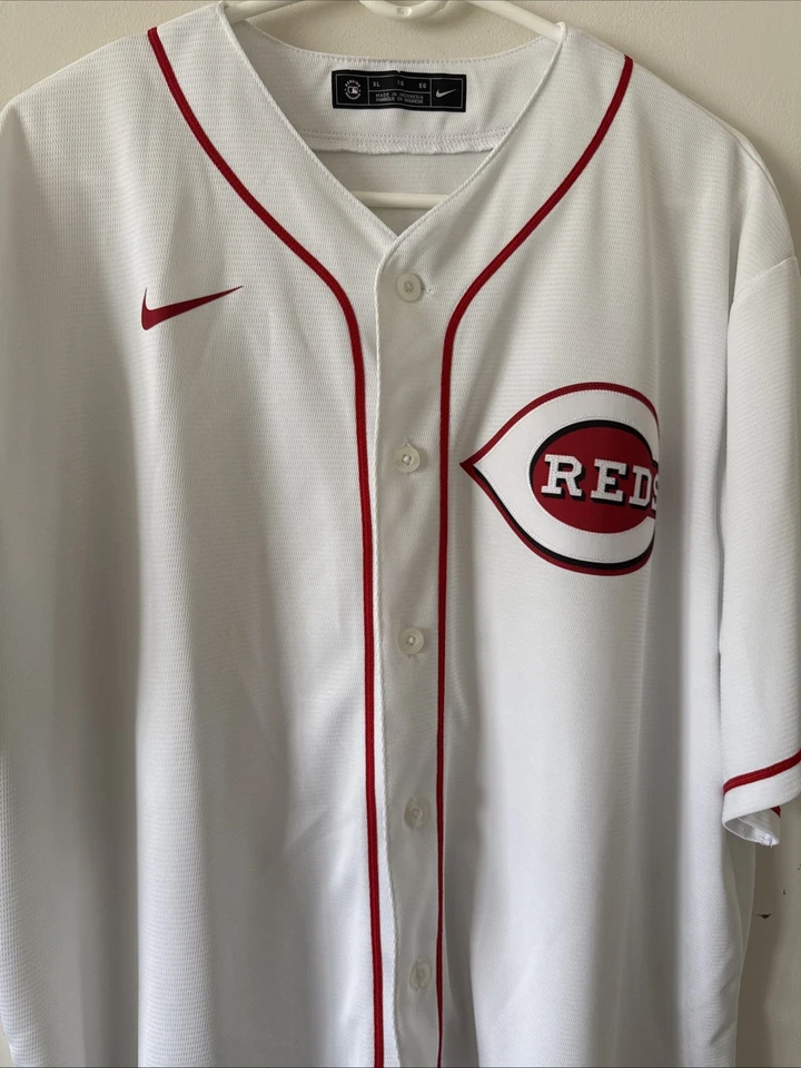 Men’s Nike Cincinnati Reds Blank MLB Button Up LIMITED Jersey Sz XL - White - Image 2 of 4