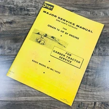 Sears Ss/16 Twin 917.25750 Onan Bf Ms Engine Garden Tractor Service Parts Manual