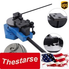 Metal Bender Flat/Round/Square Steel Metal Scrolling Bending Machine & 2*Molds