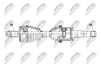NTY Antriebswelle NPW-LR-043 FüR Land Rover